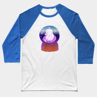 Magic Santa Snowglobe - Pink Vintage Baseball T-Shirt